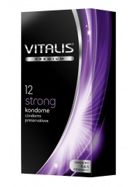 Презервативы с утолщённой стенкой VITALIS PREMIUM strong - 12 шт. - Vitalis - купить с доставкой в Черкесске
