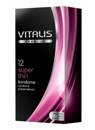 Ультратонкие презервативы VITALIS PREMIUM super thin - 12 шт. - Vitalis - купить с доставкой в Черкесске