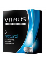 Классические презервативы VITALIS PREMIUM natural - 3 шт. - Vitalis - купить с доставкой в Черкесске