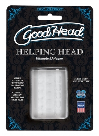 Прозрачный мастурбатор HELPING HEAD - Doc Johnson - в Черкесске купить с доставкой