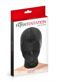 Сплошная маска-шлем с имитацией повязки для глаз - Fetish Tentation - купить с доставкой в Черкесске