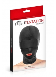 Сплошная маска на голову с прорезью для рта - Fetish Tentation - купить с доставкой в Черкесске