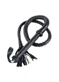 Длинный кожаный кнут с хлопушками на конце - ToyFa - купить с доставкой в Черкесске