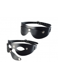 Черная кожаная маска  Новичок - Sitabella - купить с доставкой в Черкесске