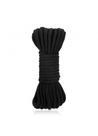 Черная хлопковая веревка для связывания Bondage Rope - 10 м. - Lux Fetish - купить с доставкой в Черкесске