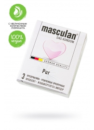 Супертонкие презервативы Masculan Pur - 3 шт. - Masculan - купить с доставкой в Черкесске
