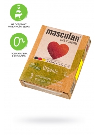 Экологически чистые презервативы Masculan Organic - 3 шт. - Masculan - купить с доставкой в Черкесске