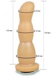 Телесная рельефная насадка Harness - 15,9 см. - LOVETOY (А-Полимер) - купить с доставкой в Черкесске