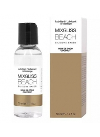 Смазка на силиконовой основе Mixgliss Beach - 50 мл. - Mixgliss - купить с доставкой в Черкесске