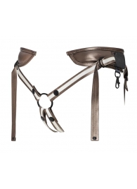 Бронзовый пояс для насадок Desirous Harness - Strap-on-me - купить с доставкой в Черкесске