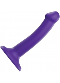 Фиолетовый фаллоимитатор-насадка Strap-On-Me Dildo Dual Density size S - 17 см. - Strap-on-me - купить с доставкой в Черкесске