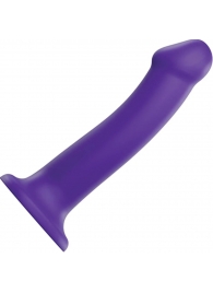 Фиолетовый фаллоимитатор-насадка Strap-On-Me Dildo Dual Density size L - 19 см. - Strap-on-me - купить с доставкой в Черкесске