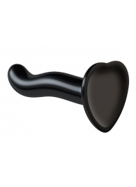 Черный фаллоимитатор-насадка Strap-On-Me P G spot Dildo size S - 16,4 см. - Strap-on-me - купить с доставкой в Черкесске