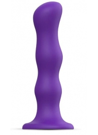 Фиолетовая насадка Strap-On-Me Dildo Geisha Balls size XL - Strap-on-me - купить с доставкой в Черкесске
