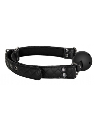 Черный кляп-шарик BALL GAG DIAMOND - Dream Toys - купить с доставкой в Черкесске