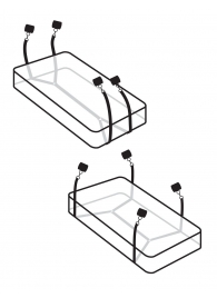 Фиксаторы для кровати WRAPAROUND MATTRESS RESTRAIN - Pipedream - купить с доставкой в Черкесске