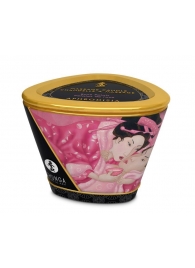 Массажная свеча Rose Petals с ароматом розы - 170 мл. - Shunga - купить с доставкой в Черкесске