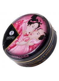Массажная свеча Rose Petals с ароматом розы - 30 мл. - Shunga - купить с доставкой в Черкесске