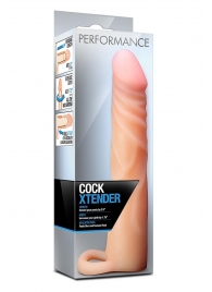 Телесная насадка на пенис Cock Xtender - 17,7 см. - Blush Novelties - в Черкесске купить с доставкой
