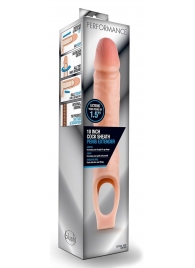 Телесная насадка на пенис 10 Inch Cock Sheath Extender - 25 см. - Blush Novelties - в Черкесске купить с доставкой