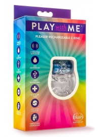 Фиолетовое эрекционное виброкольцо Pleaser Rechargeable C-Ring - Blush Novelties - в Черкесске купить с доставкой