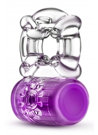 Фиолетовое эрекционное виброкольцо Pleaser Rechargeable C-Ring - Blush Novelties - в Черкесске купить с доставкой
