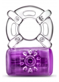 Фиолетовое эрекционное виброкольцо One Night Stand Vibrating C-Ring - Blush Novelties - в Черкесске купить с доставкой