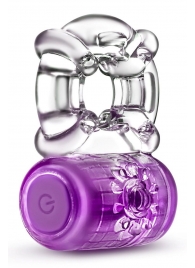 Фиолетовое эрекционное виброкольцо One Night Stand Vibrating C-Ring - Blush Novelties - в Черкесске купить с доставкой