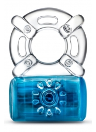 Синее эрекционное виброкольцо One Night Stand Vibrating C-Ring - Blush Novelties - в Черкесске купить с доставкой