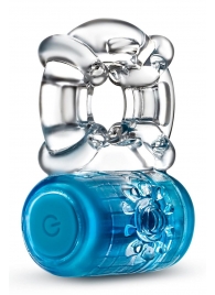 Синее эрекционное виброкольцо One Night Stand Vibrating C-Ring - Blush Novelties - в Черкесске купить с доставкой