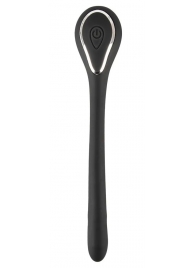 Черный гибкий уретральный стимулятор с вибрацией Vibrating Bendable Dilator - 13,5 см. - Orion - купить с доставкой в Черкесске