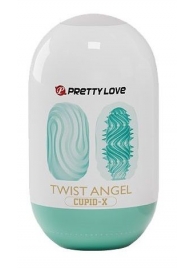 Бирюзовый мастурбатор-яйцо Twist Angel - Baile - в Черкесске купить с доставкой