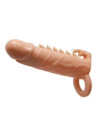 Телесная удлиняющая насадка Penis Sleeve Emmitt - 17 см. - Baile - в Черкесске купить с доставкой