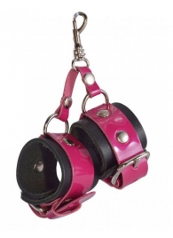 Розово-черный брелок  Наручники - Sitabella - купить с доставкой в Черкесске