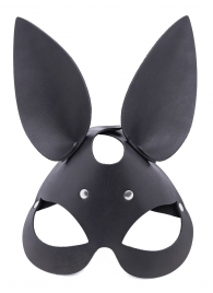 Черная гладкая маска  Зайка  с длинными ушками - Crazy Handmade - купить с доставкой в Черкесске