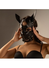 Черная маска  Собака  с ушками - Crazy Handmade - купить с доставкой в Черкесске