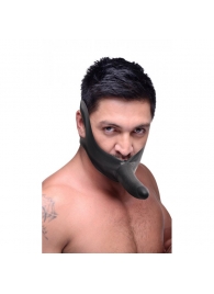 Черный кляп-страпон Masters Mini Face Fuck Strap-On - 14 см. - XR Brands - купить с доставкой в Черкесске