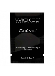 Крем для массажа и мастурбации Wicked Stroking and Massage Creme - 3 мл. - Wicked - купить с доставкой в Черкесске