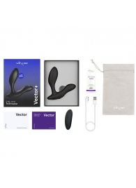 Черный анальный вибратор We-Vibe Vector+ - We-vibe - в Черкесске купить с доставкой