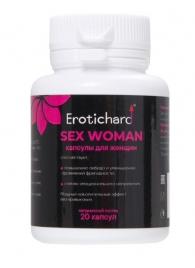 Капсулы для женщин Erotichard sex woman - 20 капсул (0,370 гр.) - Erotic Hard - купить с доставкой в Черкесске