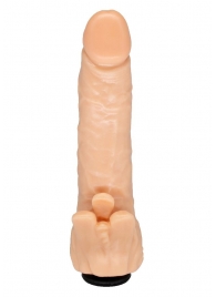 Телесная гелевая насадка-фаллос с клиторальными лепестками - 18,5 см. - LOVETOY (А-Полимер) - купить с доставкой в Черкесске