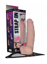 Реалистичный фаллос на поясе Harness - 20,5 см. - LOVETOY (А-Полимер) - купить с доставкой в Черкесске