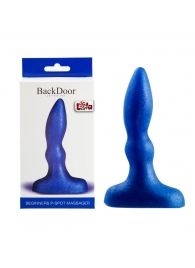 Синий анальный стимулятор Beginners p-spot massager - 11 см. - Lola Games - в Черкесске купить с доставкой