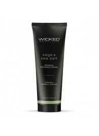 Массажный легкий крем WICKED Sage plus Sea Salt - 120 мл. - Wicked - купить с доставкой в Черкесске