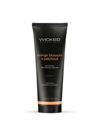 Массажный легкий крем WICKED Orange Blossom plus Patchouli - 120 мл. - Wicked - купить с доставкой в Черкесске