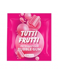 Пробник гель-смазки Tutti-frutti со вкусом бабл-гам - 4 гр. - Биоритм - купить с доставкой в Черкесске