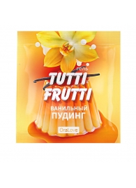 Пробник гель-смазки Tutti-frutti со вкусом ванильного пудинга - 4 гр. - Биоритм - купить с доставкой в Черкесске