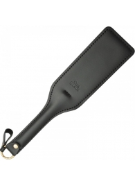 Черная кожаная шлепалка SitaBlack - 30 см. - Sitabella - купить с доставкой в Черкесске