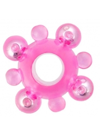 Эрекционное кольцо c бусинками - Toyfa Basic - в Черкесске купить с доставкой