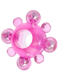 Эрекционное кольцо c бусинками - Toyfa Basic - в Черкесске купить с доставкой